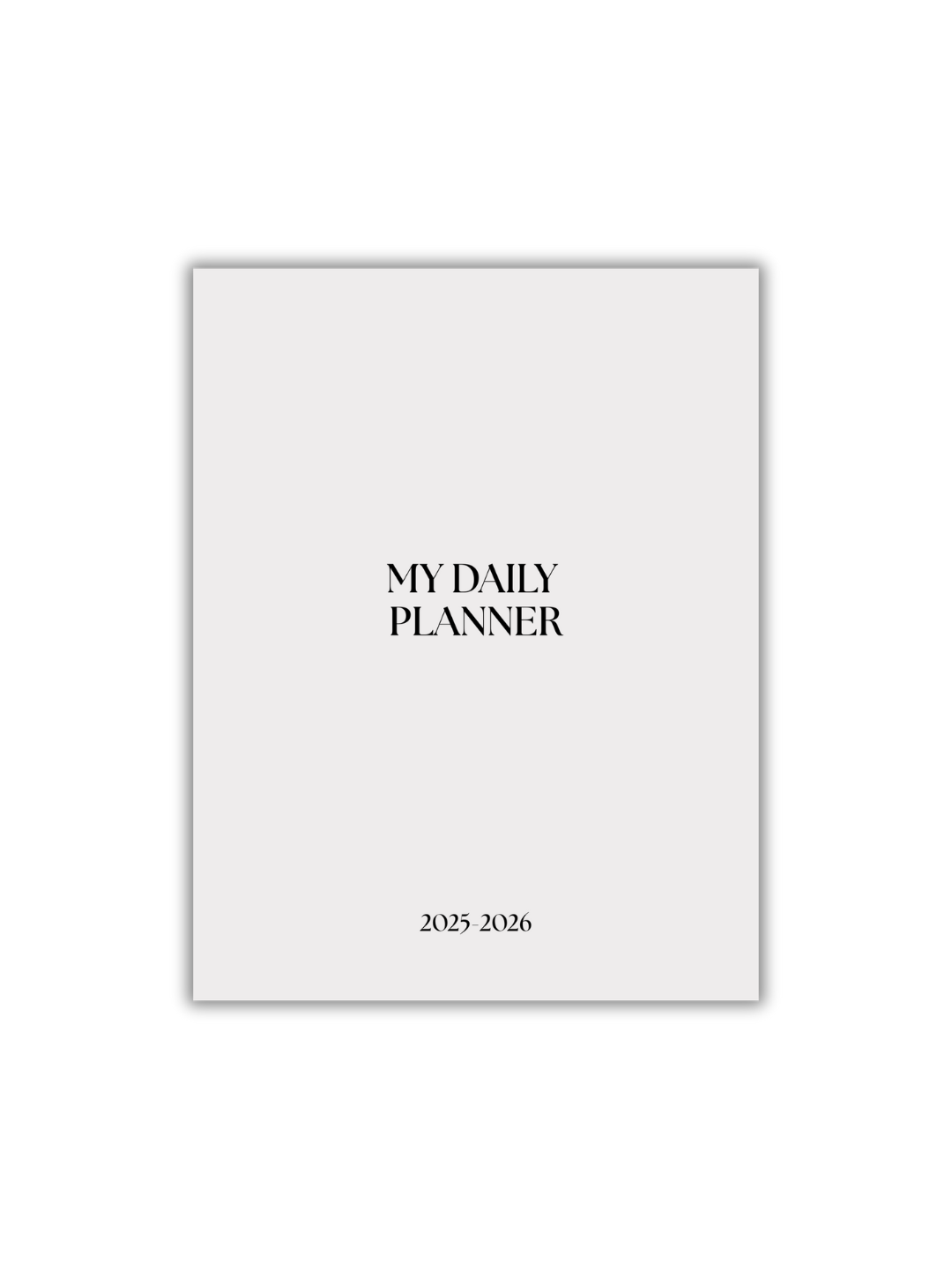 AGENDA ESCOLAR MY DAILY PLANNER 2025-2026