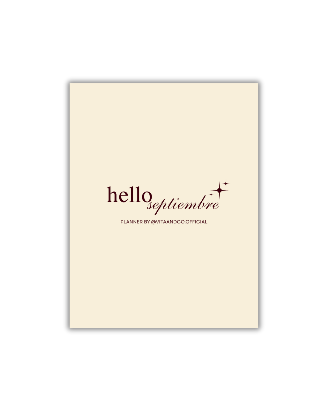 HELLO SEPTIEMBRE - planner mensual